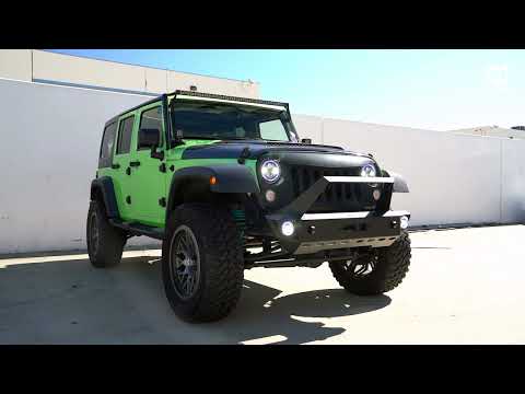 7" 90W CREE LED Headlights With RGB Halo For 1997-2018 Jeep Wrangler JK