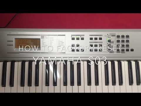 How to factory reset (initialize) Yamaha S03.