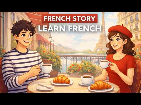 #14 Learn French with a Story: Lukas at the Parisian Café 🥐😂 #podcast #learning #french