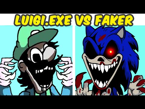 Friday Night Funkin' VS Luigi.EXE VS Sonic.EXE - Faker | Nightmare of The Mushroom Kingdom (FNF MOD)