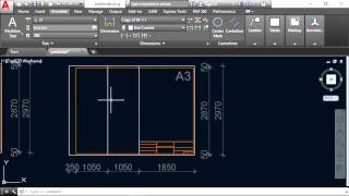 Formati crteža, Mjerilo 1:100, AutoCad 2017