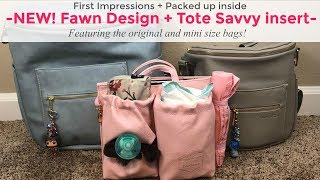 NEW!! Fawn Design + Tote Savvy Insert (Unboxing/inside both bag sizes)