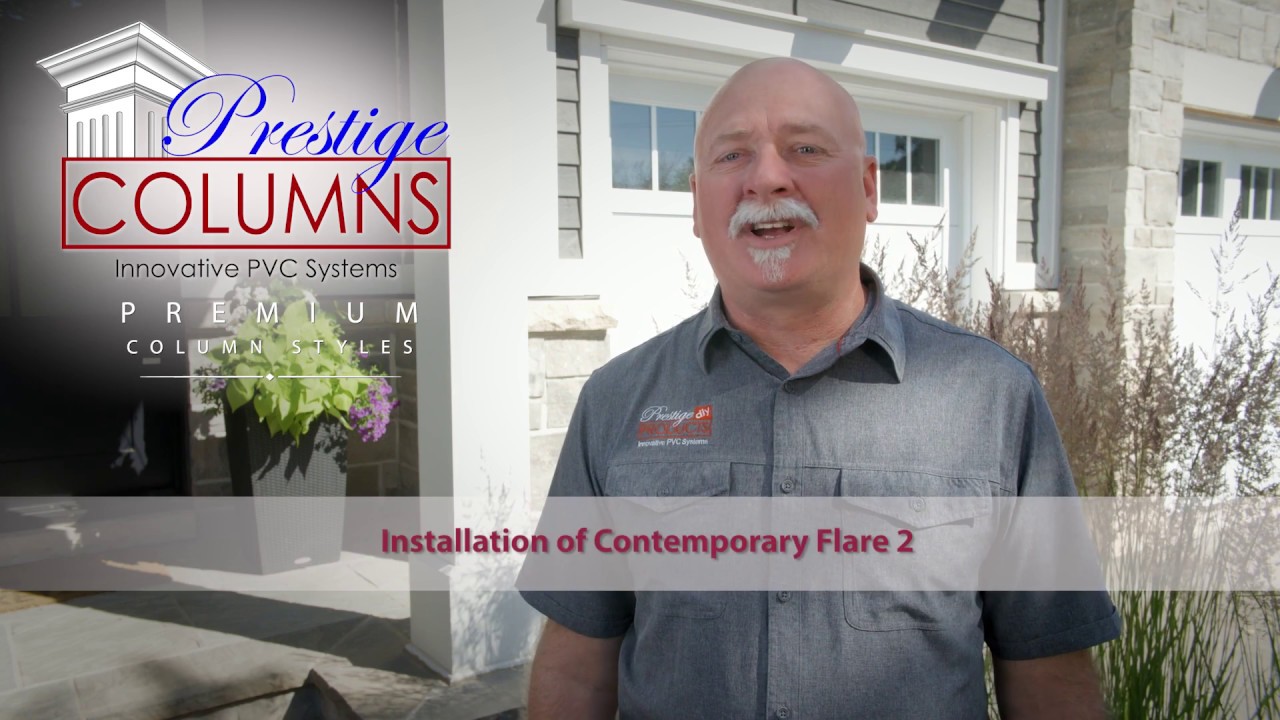 Contemporary Flare Column Installation