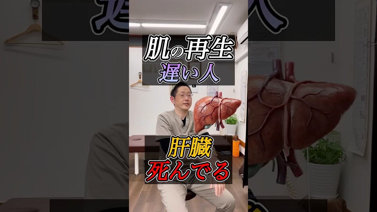 肌の治りが遅い人、原因そこじゃない！傷の治り遅い人、肝臓死んでます！保湿しても治らない人、これが原因。肌荒れ治らない人、内臓見てますか？肌の再生が遅い人、共通点あります。