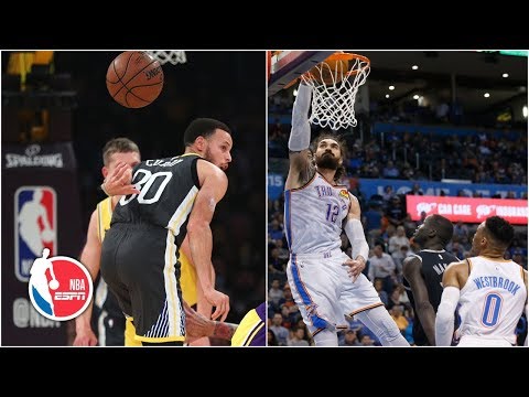 Top 10 plays include Curry's behind-the-back pass, Westbrook's spinning assist | NBA Highlights