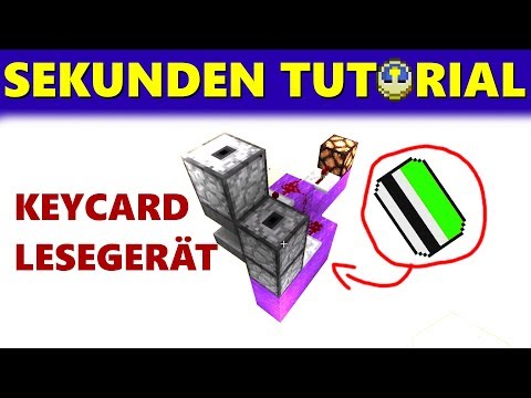 ⏱Sek. Tutorial 9: KEYCARD-LESER für ALLES