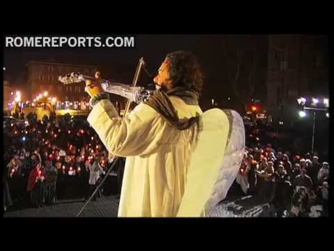 Un espectacular Nacimiento viviente trae la Navidad a las calles de Roma