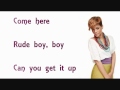 Rihanna - Rude Boy (Lyrics)