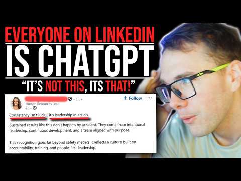 Thumbnail zu EVERYONE ON LINKEDIN IS CHATGPT! - ITS NOT THIS, ITS THAT!