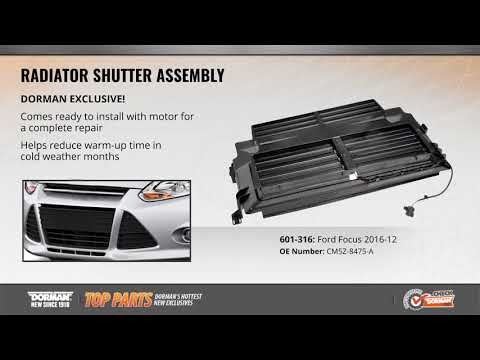 Highlighted Part: Radiator Shutter Assembly for Select Ford Focus Models