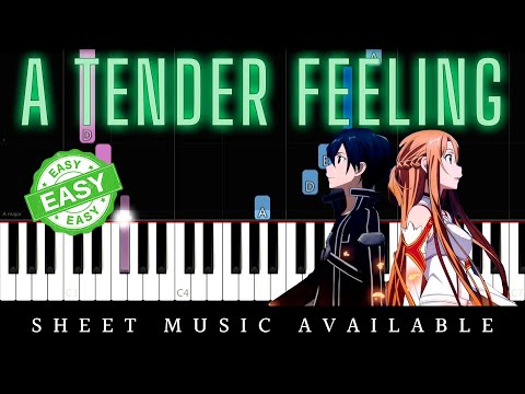 Sword Art Online - A Tender Feeling (Easy Piano Tutorial)