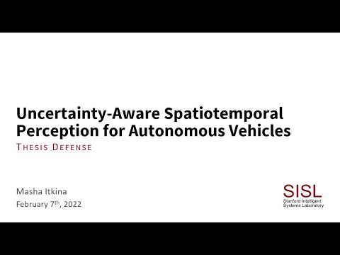 Uncertainty-Aware Spatiotemporal Perception for Autonomous Vehicles