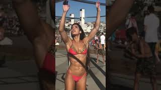 Fit Girl Front Lever Progression Calisthenics