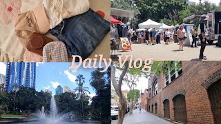 【Vlog】週末ランチしにブリスベンの街へ行ってきた🚶/のんびりしていていい街だわ✨/#オーストラリア移住 