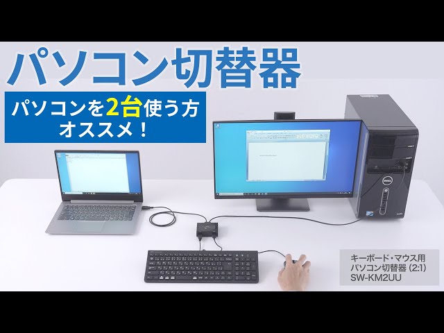 SW-KM2UU / キーボード・マウス用パソコン切替器（2:1）