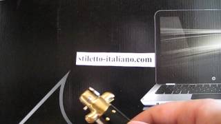 Stiletto 13" Plain Black plastic AKC