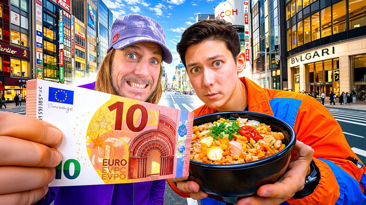 On mange pour 10€ dans le quartier pour RICHES de Tokyo 🇯🇵 (mdr la taille des gyozas🥟)