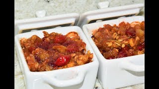 How To Make Apple Cranberry Crisp - Apple Cranberry Crumble Recipes