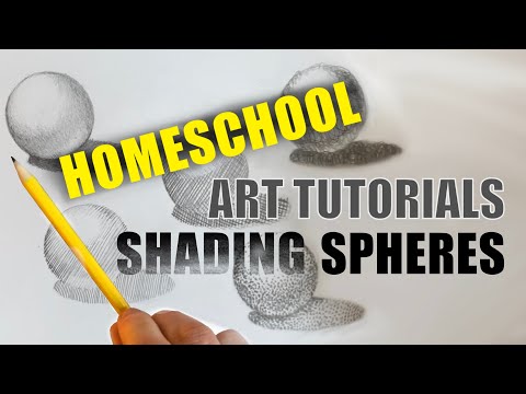 Homeschool art tutorial 2 - shading spheres