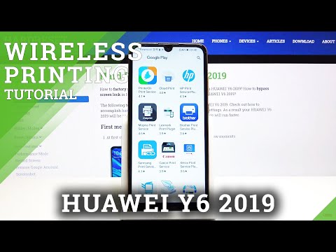 How to Connect Huawei Y6 2019 with Printer - Pair Android with Printer