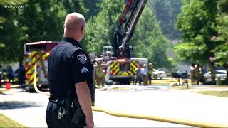 5 homes damaged after fire rips through Highland Creek neighborhood