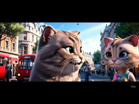 cats doing fun in london high street