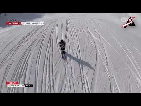 Les runs d'Elisabeth Gerritzen, 3e à Fieberbrunn