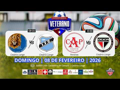 CRUZEIRO x IPIRANGA | ATLÉTICO PEREIRAS x ÓTICA S. LUZIA | CAMPEONATO VETERANO C.LANGE  | 50tão  |