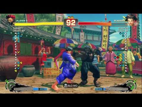 Tokido [Akuma] vs Duke728 [Makoto] SSF4 Japanese Online Ranked Matches - TRUE-HD
