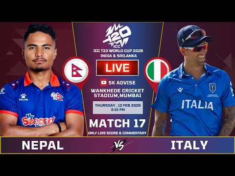 NEPAL VS Italy 17TH MATCH LIVE SCORE & COMMENTARY || T20 WORLD CUP 5TH MATCH | NEPAL VS Italy Score