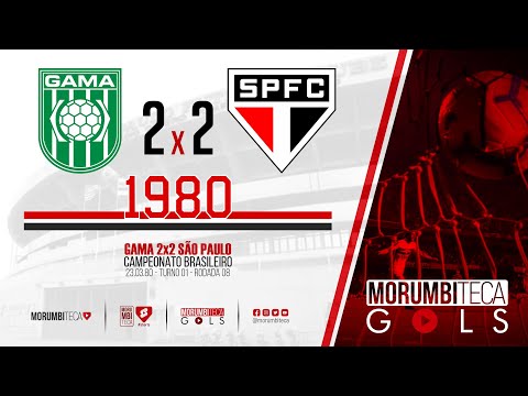 Gama 2x2 São Paulo - Brasileiro 1980 - Fase 01 - rodada 08 - 23/03/1980