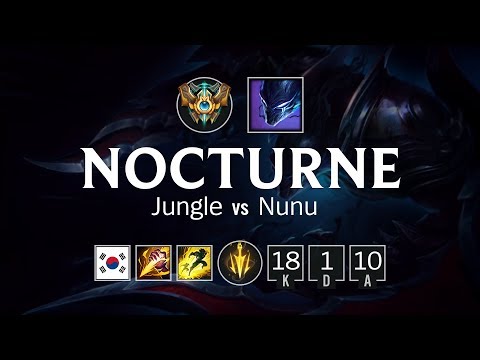 Nocturne Jungle vs Nunu - KR Challenger Patch 8.11