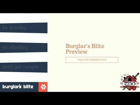 Burglar's Blitz Board Game Preview