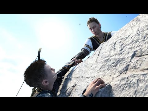 Loki meets Heimdall for the first time- God of War Ragnarok