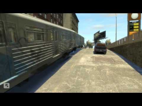 gta 4 train on street