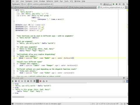 Clojure Koans 9 - Runtime Polymorphism