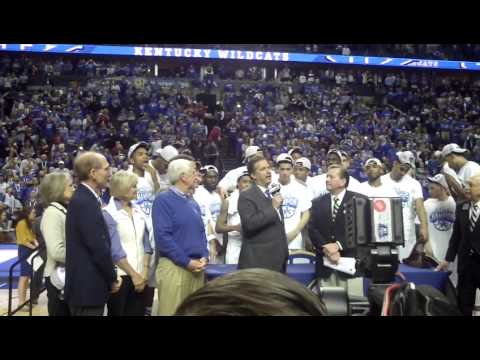 The SEC Championship celebration for the 34-0 Wildcats