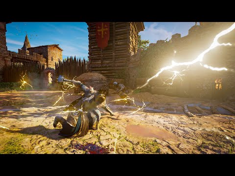 Assassin's Creed Valhalla - Thor's Wrath, Thunder Executions & Brutal Combat  (AC Valhalla gameplay)