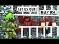 I TRAPPED Youtubers in a Bedrock PRISON... (Roblox Bedwars)