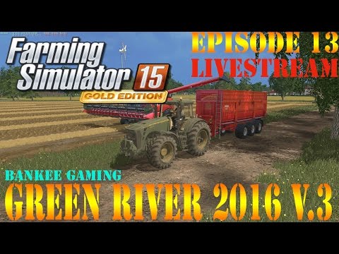 Farming Simulator 15 Green River 2016 V.3  ep 13 Mowing and Barley harvest