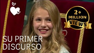 Princess Leonor, delivers her first speech | One Million plus views