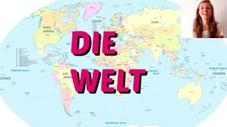 GERMAN LESSON 4: Learn the German Country Names & Continents! 🌎🌎🌎