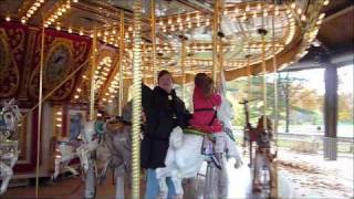 preview picture of video 'Esther Miriam on the Carousel at Bergen County (Van Saun) Park, Paramus, NJ, October 31, 2010'
