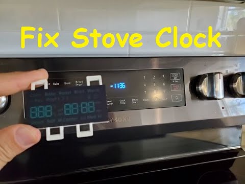 Clock Repair Samsung Stove LED display. My 8 looks like a 6, FREE FIX Tips.