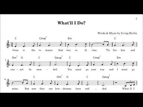 "What Will I Do"  Irving Berlin