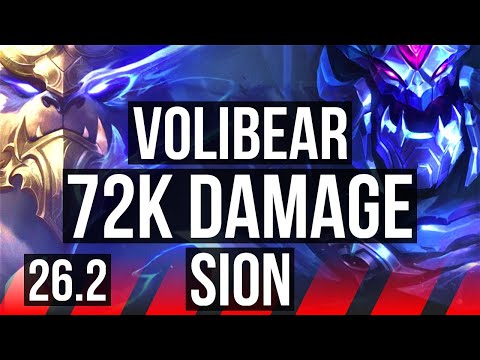 VOLIBEAR vs SION (TOP) | 72K damage | EUW Master | 26.2