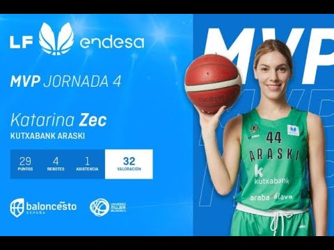 Katarinza Zec, MVP de la Jornada 4 de la Liga Femenina Endesa