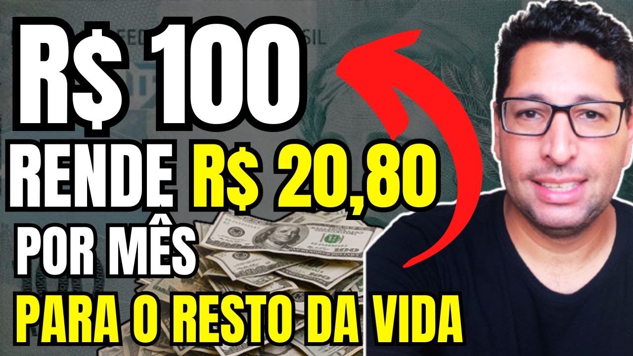 COMO GANHAR R$ 20,80 POR MÊS PARA O RESTO DA VIDA INVESTINDO APENAS R$ 100,00 POR MÊS