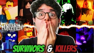 THE LORE of EVERY FORSAKEN SURVIVOR & KILLER!! *FIRST REACTION*