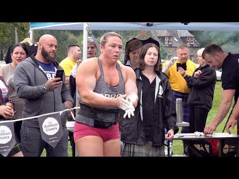 World's Strongest Woman Donna Moore sets new record for Ardblair Stones Challenge in Scotland 2019